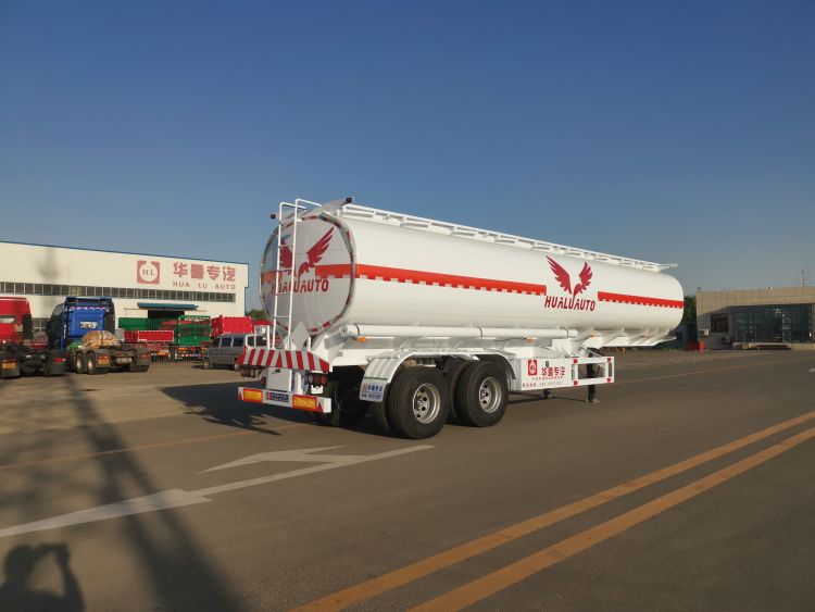 Tank Trailer Transporting Hazardous Chemicals in Southeast Asia