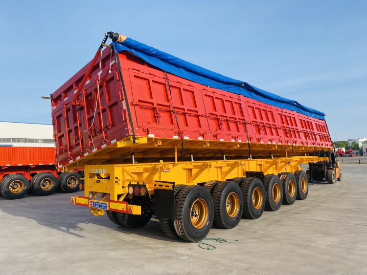 Hualu Box Side Tipper Trailer Launch Product Introduction