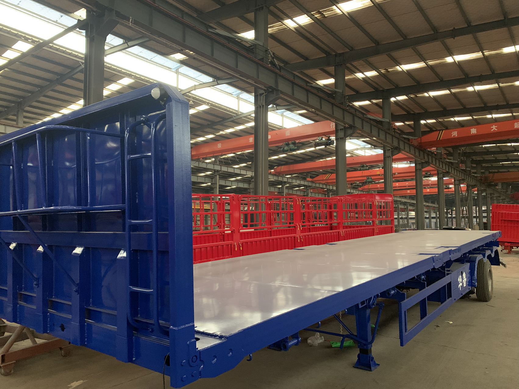 3 axles 40ft flatbed trailer