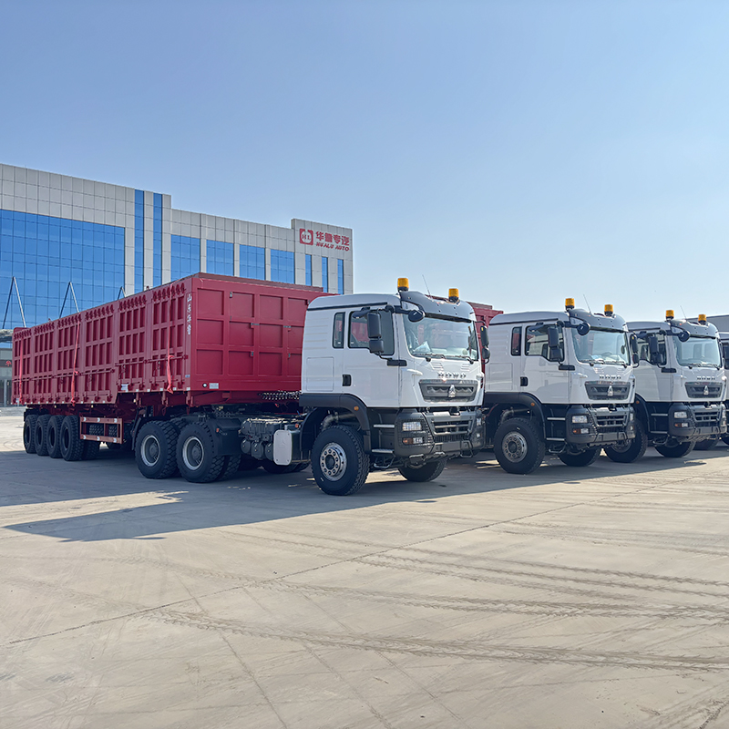 Hualu 4-Axle 120+ Ton Side Dump Semi-Trailer – Built Tough, Built Spacious, Built for Africa’s Toughest Hauls.