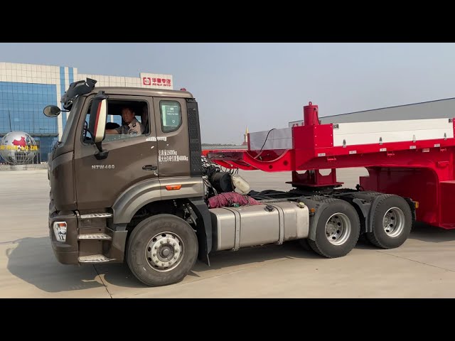 Hualu lowboy semi-trailer pre-departure inspection