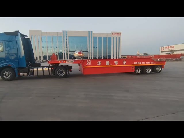 Hualu 3-axle lowboy trailer